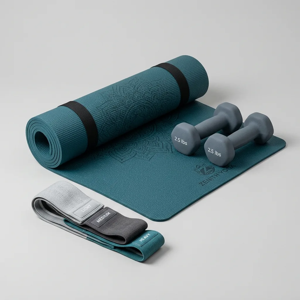 Verleih von Yoga-Sets mit Gewichten und Gummibändern bei Cagliari