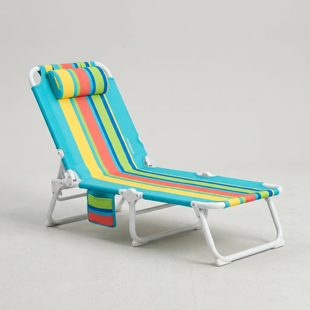 Vermietung von zusammenklappbaren Strandbetten für Kinder in Cagliari
